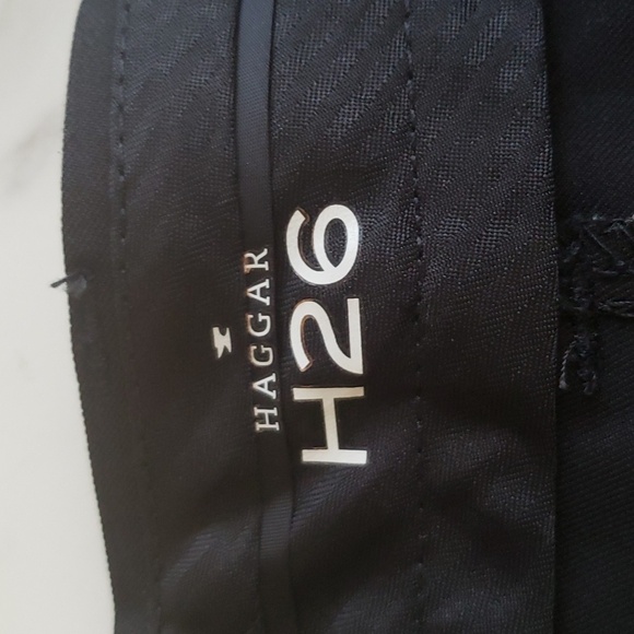 Haggar H26 Men's Premium Stretch Classic Fit Dress Pants Black 42x32 - Picture 5 of 8